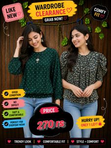 Stylish Printed Tops For Women pack of 2 💯