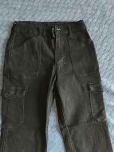 Cargo-like Denim Straight Pant with Multiple pocke
