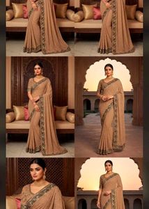 fix rate Elegant Embellished Saree with blouse