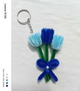 Cute Yellow Flower Keychain
