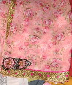 Pink Saree