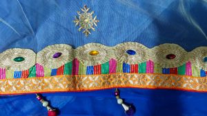 Blue Partywear Saree