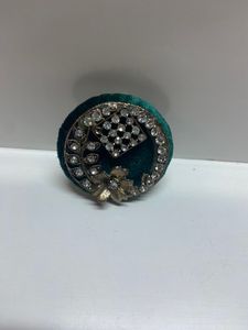 Stone studded saree pin