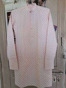Pink Chikankari Kurta