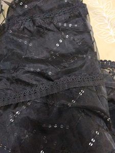 Elegant Black Sequin Dupatta