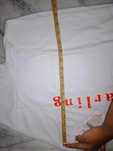 Cute White Cropped T-Shirt "Darling"