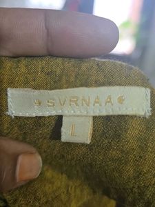 SVRAA Brand Mustard Yellow Kurta l