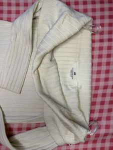 Off-Shoulder Ribbed Sweater Top