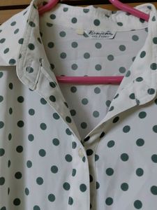 NEW polka dotted office wear shirt