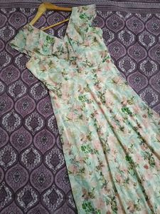 Floral Chiffon Maxi Dress