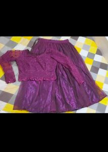 Elegant Purple Lehenga Choli Set