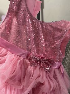 Sparkly Pink Sequin &amp; Tulle Dress