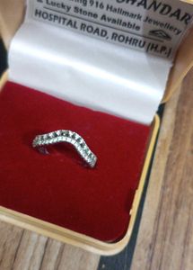 pure silver Elegant Pave Ring