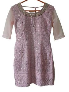 Pink Sequined Kurta
