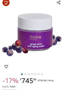 Belora Paris Grape Wine Anti Aging Mask
