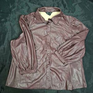New Look Faux Leather Shirt