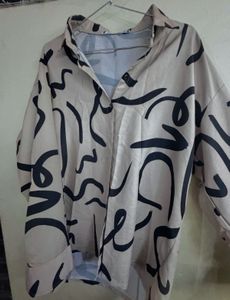 Stylish Abstract Print Shirt and Pants Set