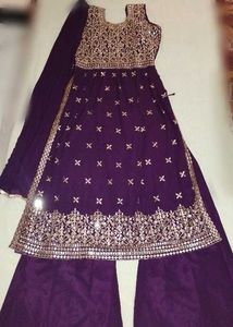 Embellished Purple Lehenga Choli Set