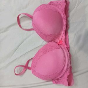 Pink Lace ❤️‍🔥 Trim Padded Bra