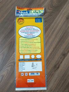 Mark Labels Self Adhesive Label
