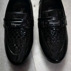 Ferragamo Black Loafers