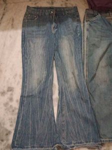Flared Blue Jeans 2 pair