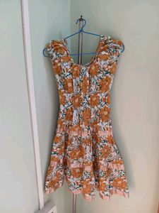 Girls Floral Print Sundress