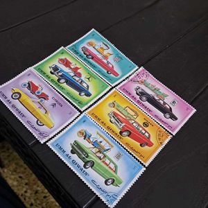 1972 Umm al-Quwain vintage Car stamps