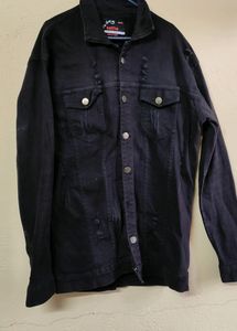 Black Denim Jacket For Men