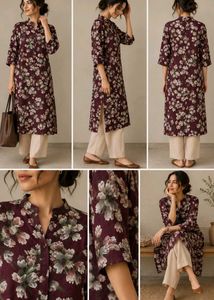 Floral Print Kurta