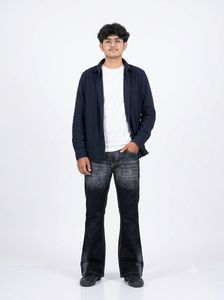 Stylish Black Flared Jeans