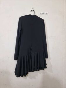 031 Zara Black Ruffled Dress