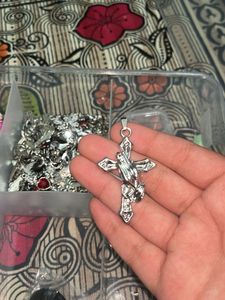 Praying Hands Cross Pendant