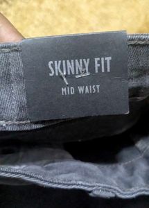 Brand New DNMX Grey Skinny Fit Mid Waist Jeans
