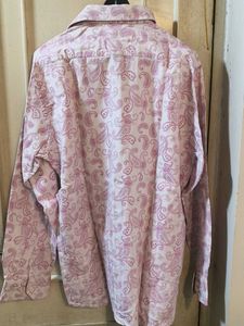 Men's Paisley Print Button-Up Shirt