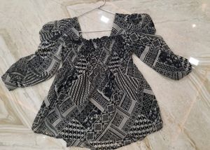 Peplum Top With Full Sleeves