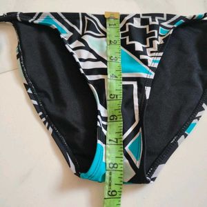 Geometric Print Tie-Side Bikini Bottom