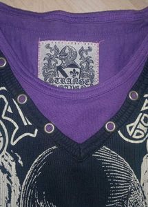 Y2k Cool Skull Graphic T-Shirt