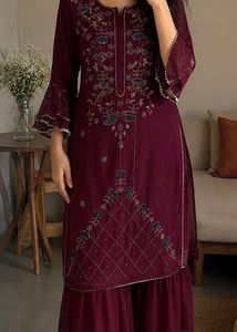 Kurta Set With Sharara And Dupatta