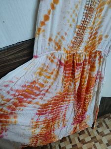 Bohemian Tie-Dye Maxi Dress