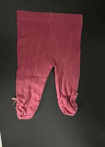 Adorable Pink Leggings with Bow Detail
