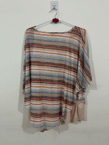 Striped Flowy Tunic Top