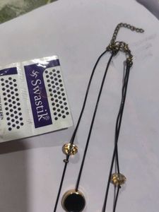 Elegant Black Layered Pendant Necklace