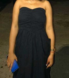 midi tube black dress