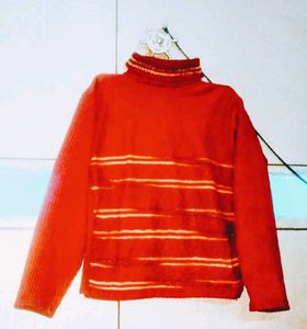 Striped Turtleneck Sweater