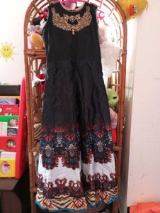 Black silk Gown