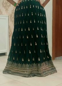✨ Elegant Dark Green Designer Lehenga Set ✨