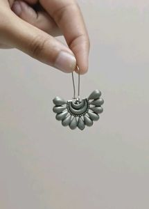 Unique Oxidized Silver Earrings