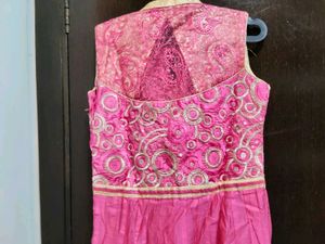Stunning Pink Anarkali Gown