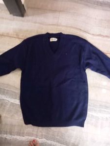 Classic Navy V-Neck Sweater